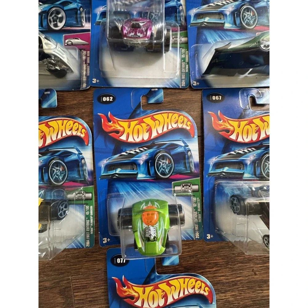 2004 Hot Wheels Hot 100 First Editions Lot of 7 Fatbax Crooze Hardnoze NIP